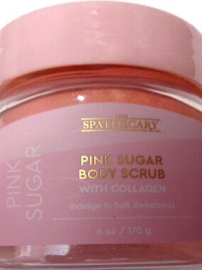 The Spathecary Pink Sugar Body Scrub with Collagen 6 oz (Set of 3)
